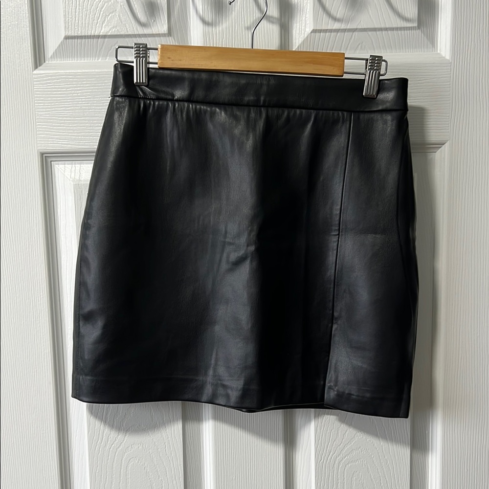 Black Leather Skirt